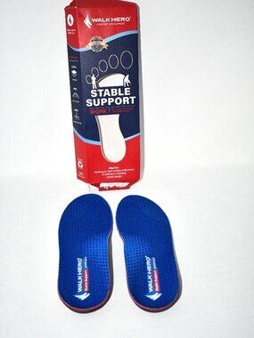 Walkhero Arch Support Insoles for Men & Women, Men’s 9–9.5 | Women’s 11–11.5